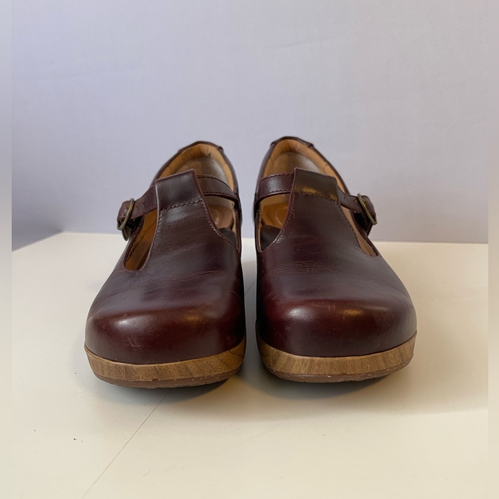 4EurSole 4Ever Mary Jane Mahogany Comfort T Strap Shoe 7M - Picture 10 of 16